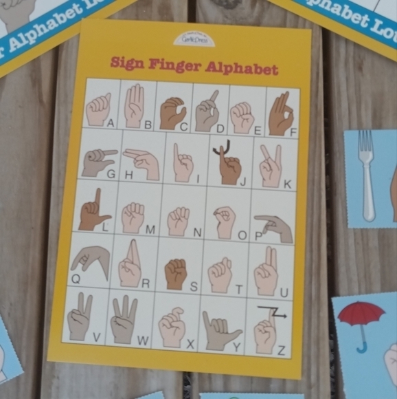 Finger Alphabet Lotto Sign Language Bingo Educational Teaching Classroom Teacher - Picture 3 of 7